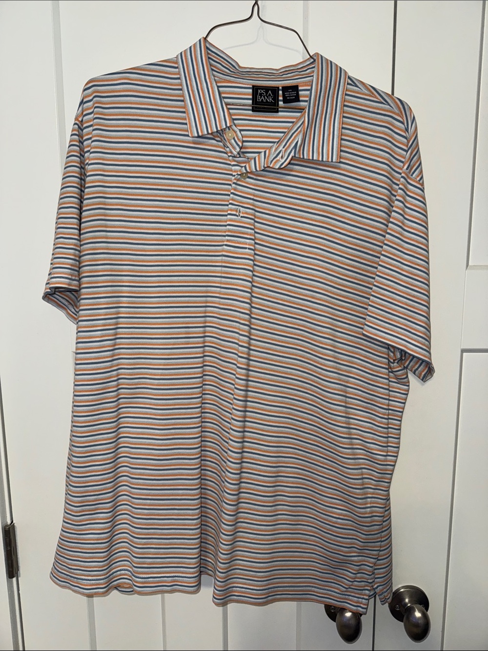 Jos. A. Bank Men's Short-Sleeve Striped Polo - Multi-Color